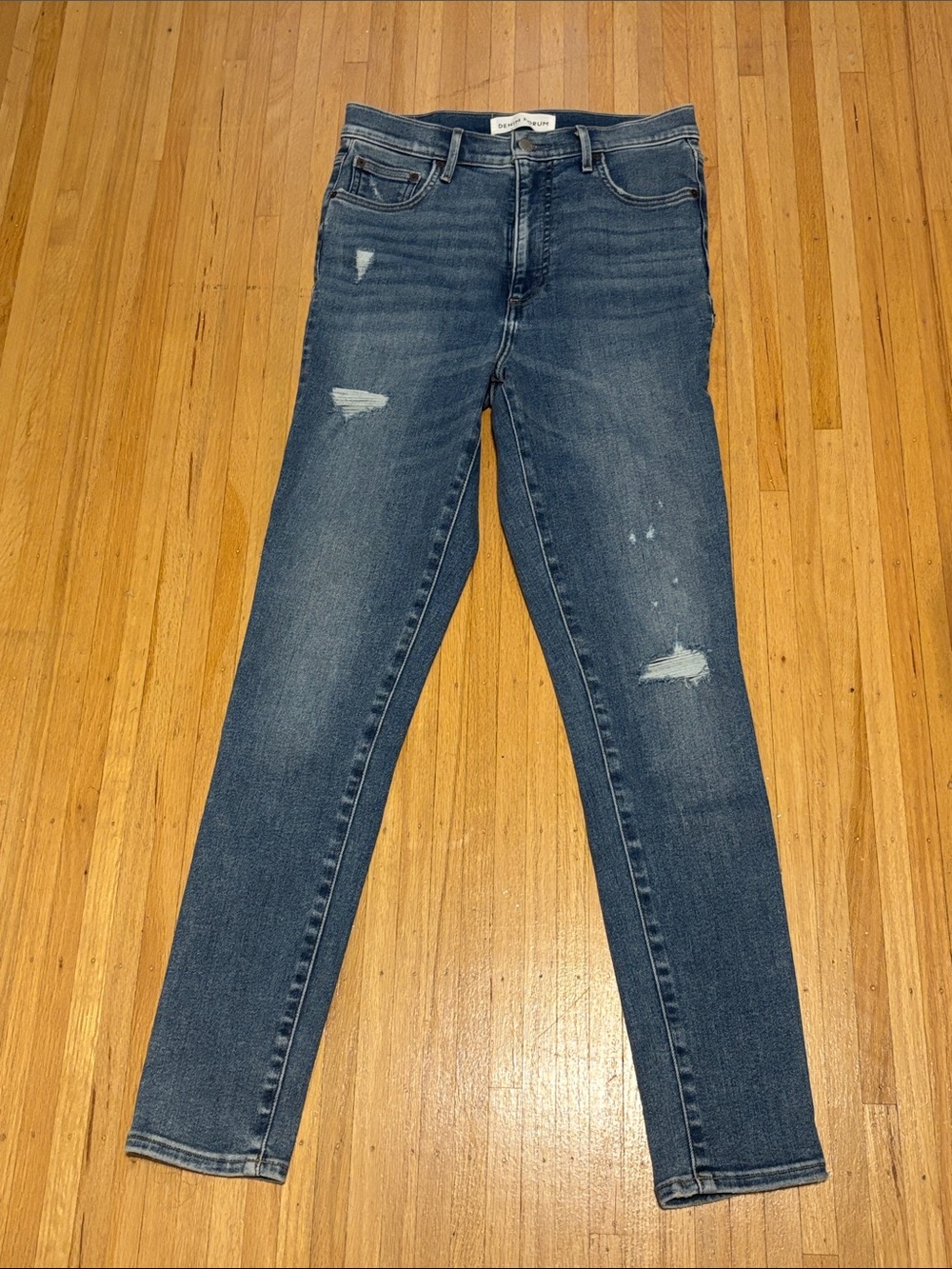 Denim Forum Lola high rise skinny jeans